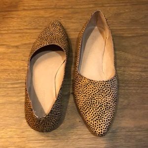 Madewell Lizbeth Flat size 7.5 Spotted Calf